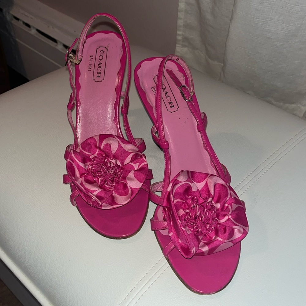 Coach summer heeled sandal